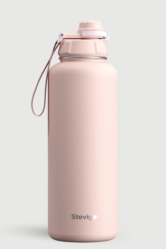 1 Hand Leak-Proof Sızdırmaz Çelik Termos 1500 ML Icy Pink ST-255