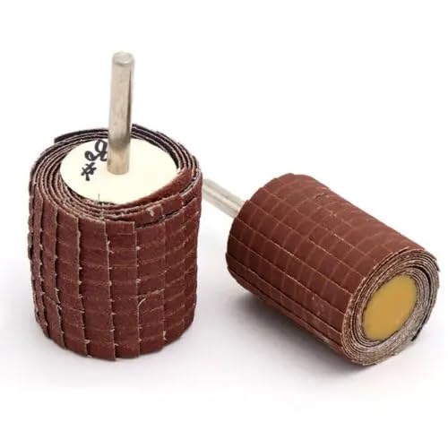Dischi lamellari per smerigliatrice angolare, Disco abrasivo a lamelle for levigatura, Gambo da 6 mm, for Trapano e smerigliatrice, Grana 150-400(150)