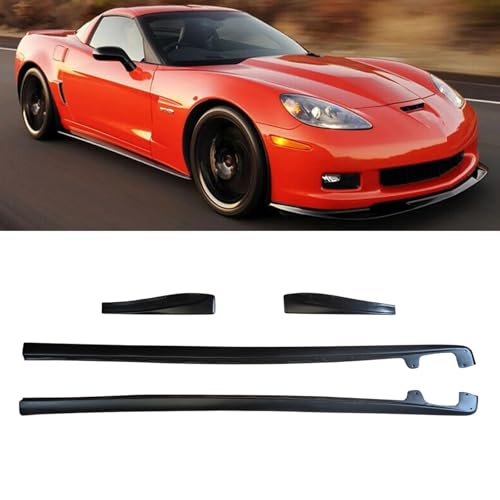 CARIG �T�C�h�X�J�[�g 2005-2013 Chevy Corvette C6 Z06 �Ԏ��p ZR1�X�^�C�� �T�C�h�X�|�C���[ �{�f�B �G�N�X�e���V���� ABS�� �h���ς� �G�A���p�[�c �O���p�[�c �J�[�A�N�Z�T���[ ��������