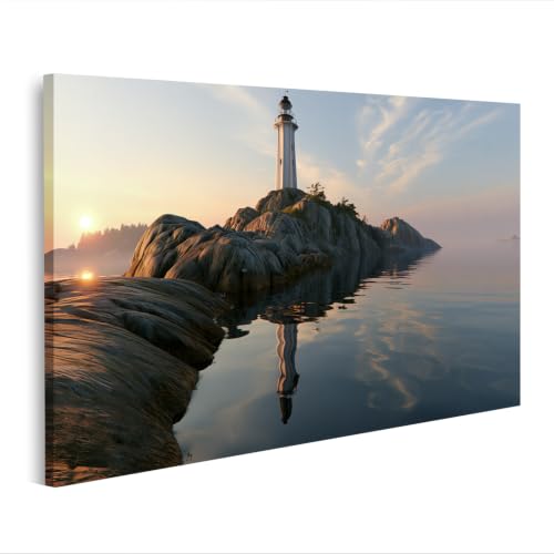 Toile phare majestueux pour salon l'appel du grand large chez soi