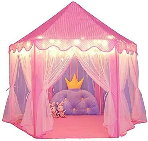 Cute Pink Princess Castle Play Tent For Kids – Indoor & Outdoor Fun Toy House