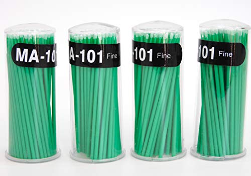 400 PCS Disposable Micro Brush Swab Applicators Eyelash Extension Fine