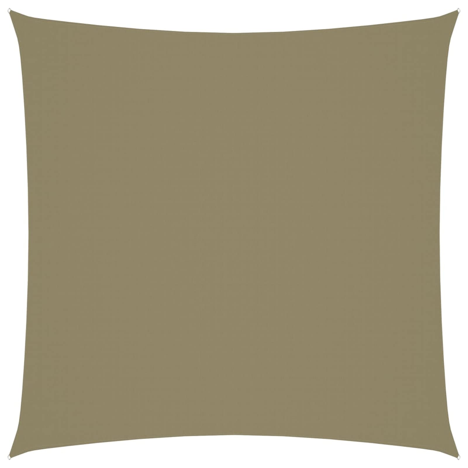 Parasole a Vela in Tela Oxford Quadrato 7x7 m Beige,Tenda a Vela Impermeabile Rettangolare Vela Ombreggiante Parasole Protezione Raggi U V per Esterno Giardino terrazza