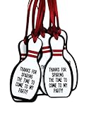 Bowling Pin Party Favor Gift Tags - Set of 12