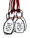 Bowling Pin Party Favor Gift Tags - Set of 12