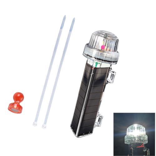 Luz de marcador solar para barco y boya con pestañas de montaje