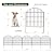 Metal Garden Fence 28 in x 11.7 ft, Dog Fence Outdoor for Yard