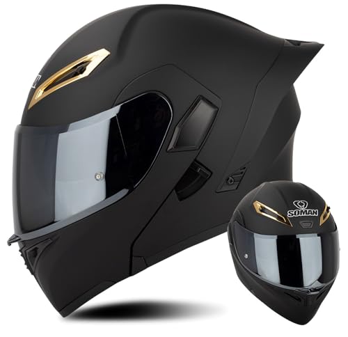 Casque de moto modulable double visière pour éliminer la buée et les reflets