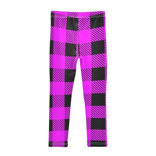 Plaid Purple Black Little Girls Shorts Cotton Cartwheel Shorts Summer Clothes for Performance2