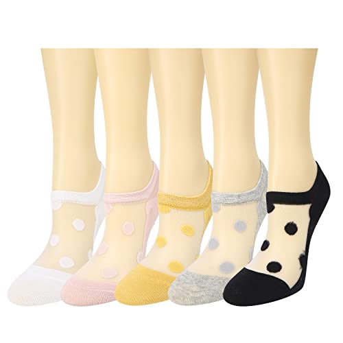 Image of Benefeet Sox Sheer No Show Socks Women Girls Cute Thin Mesh Low Cut Liner Socks for Loafers Boat Shoes