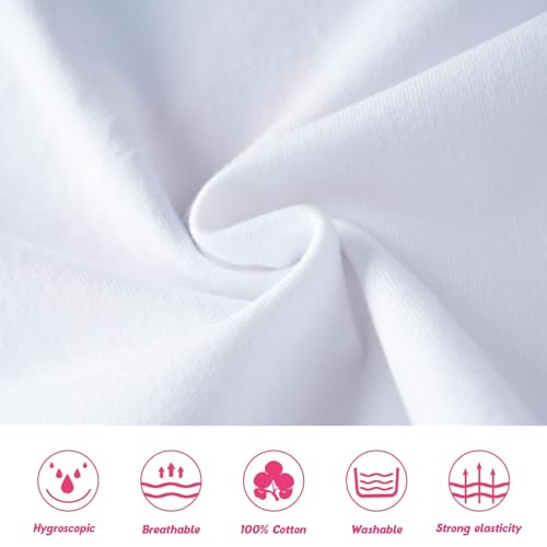 Image of WAWSAM Unicorn 4th Birthday T-Shirt for Toddler Girls Birthday Outfit 4 Years Old Shirts (US, Age, 4 Years, White)