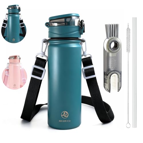 24 oz Insulated Water Bottle, Triple Wall Vacuum 316L Stainless S...