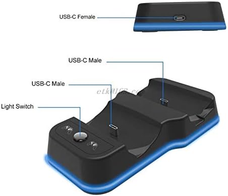 Dual USB Charger Fast Charging Dock Station for Playstation 4 PS4 Pro Game Controller Joypad Joystick Handle Accessories
