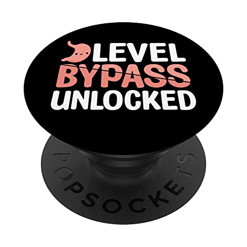 Level Bypass Unlocked Gastric Surgery PopSockets Swappable PopGrip, Black