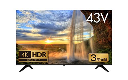 Amazon | グリーンハウス 4K／HDR対応43V型ベゼルレス液晶