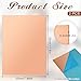 2PCS Copper Sheet 24 Gauge Copper Sheet 8 X 12 Inch 0.5mm Thickness Metal Coppers Pieces Blanks Double Sided Film Attached Coppers Plate for Electrical, Industrial Projects, Crafts, Jewelry, Baking