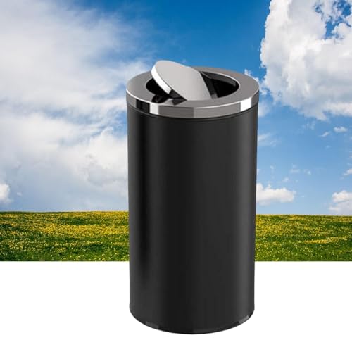 Cendrier sur pied avec poubelle en acier inoxydable pour centre commercial