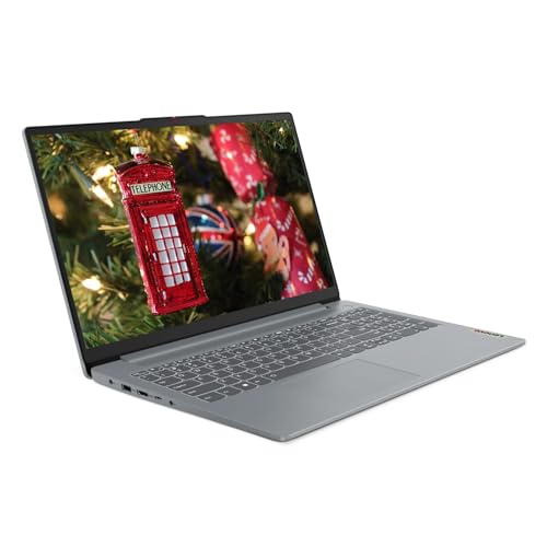 Image of Lenovo IdeaPad Slim 3i Laptop, 15.6 inch FHD Display, Intel Core i3-N305 8-Core Processor, 8GB LPDDR5 RAM, 256GB SSD, Intel UHD Graphics, Wi-Fi 6, Bluetooth 5, Windows 11 S, Arctic Grey, EAT 64GB SD Card