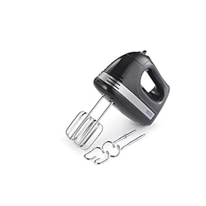 Usha 3732 300-Watt Hand Mixer with 2 Hooks (Black)