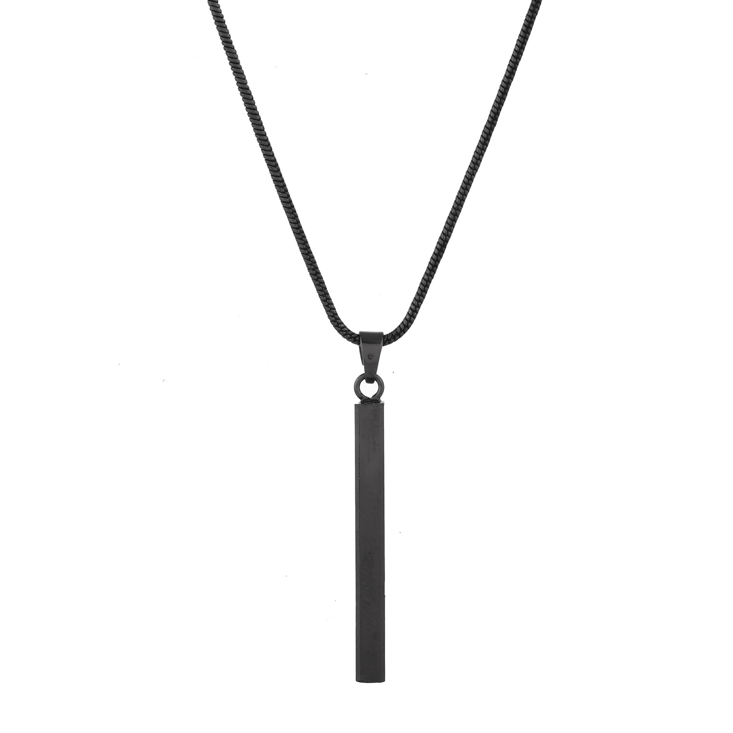 Eclipse Sleek Black Pendant for Men|Black Pendant For Men|Gift For Men|Classic|Trendy|Anniversary Gift For Husband|Birthday Gift| Everyday Wear-image-34