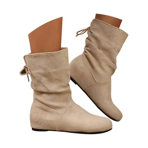 Bottines mi-hautes minimalistes élégantes pour femme...