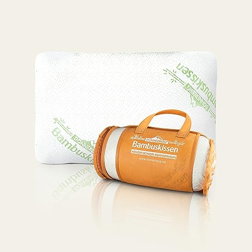 Donnerberg Almohada Cervical Viscoelástica Ortopédica Antialergica con Fibras de Bambú Espuma de...