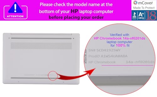 Funda HP Chromebook 14a-NF mCover morada para portátil de 14 pulgadas 3