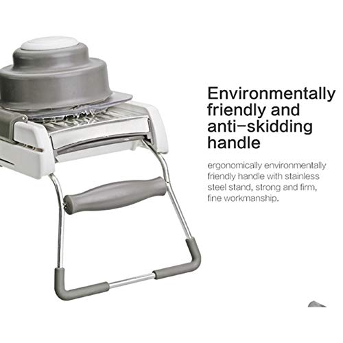 CORTADOR DE LEGUMES MANDOLINE FATIADOR RALADOR COM REGULAGEM EM INOX PROFISSIONAL MULTIFUNCIONAL SLI