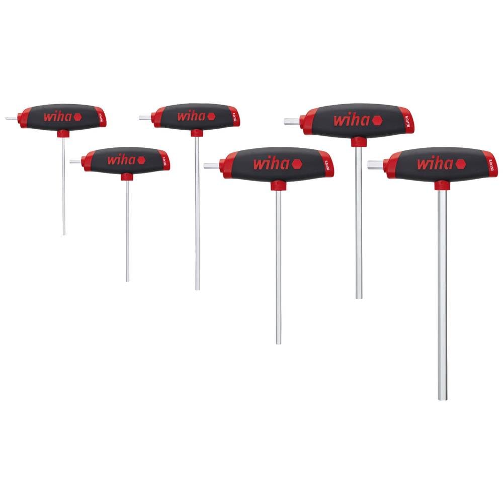 Wiha45620 FIX2589 26247 Hexagonal Screwdriver Set with ComfortGrip, 6 Pieces