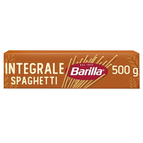 Barilla Pasta Spaghetti Integrali, Pasta Lunga di Semola Integrale di Grano Duro - 500 g