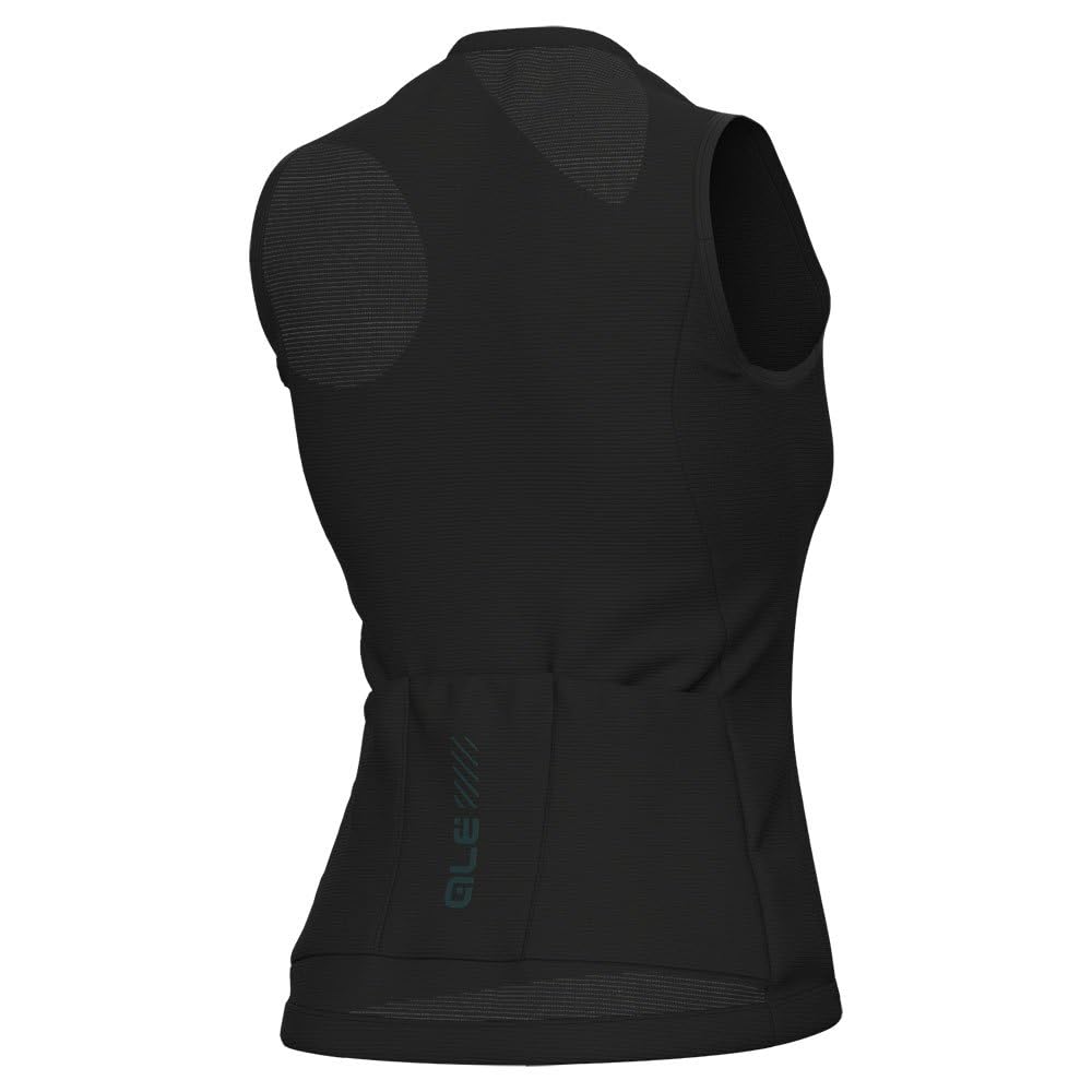 Alé Cycling Damska koszulka bez rękawów Pragma Color Block, czarna, S, Czarny, S
