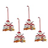 DECHOUS 1Pc Adornos De Navidad Colgante Muñeco De Nieve Etiqueta Familiar Adorno De Árbol De Navidad Árbol De Navidad Adorno Colgante Árbol De Navidad Adorno Navidad Santa Adornos Estatua