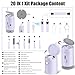 walrfid Laptop Phone Screen Cleaner Kit, Computer Keyboard Brush Cleaning Spray for iPhone AirPods MacBook iPad, 20-in-1 Electronic Device Clean Tool for Camera Earbud Car Screens (Purple)