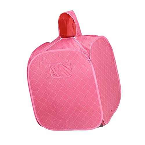 LRXFPIYF Leichtes persönliches Dampfsauna-Saunazelt für den Innenbereich, schnelles Aufheizen mit Haube, SPA-Saunen, Saunaraum, Ganzkörper-Heimdampfsauna für, ROSA