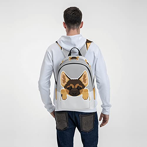 16 inch backpack German Shepherd Dog Laptop Backpack Full Print School Bookbag Shoulder Bag for Travel Daypack2