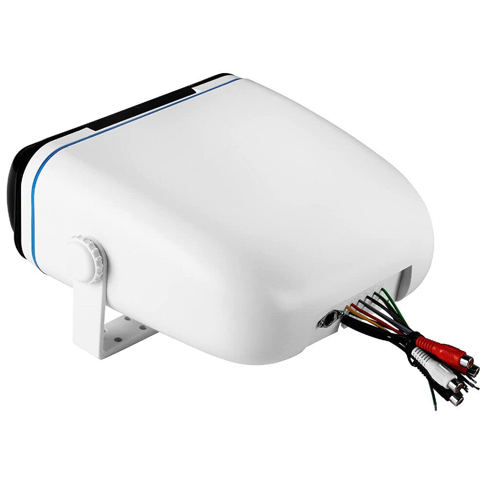 1 AUDIO SYSTEMS MRH7 contenitore per stereo o autoradio marina impermeabile e resistente all'acqua e al sole bianco per barca piscina gommone, 1 pezzo