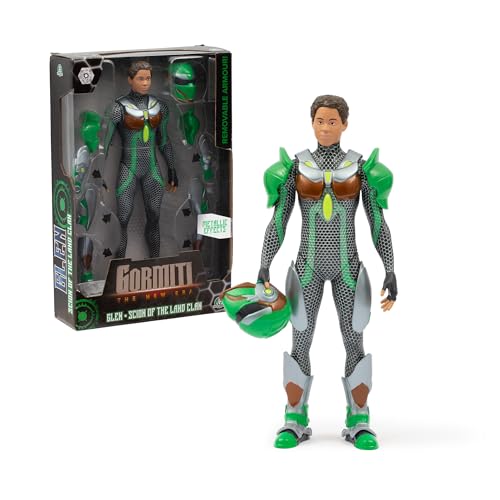 Ya en mundofriki.es: Gormiti - Figura de 27 cm de Glen con Varias Piezas de Armadura, Gormiti de la Nueva Era, Armadura de Quitar y Poner, Brillantes con Acabados Metálicos, 9 Puntos de Articulación, Famosa (GRV03100)