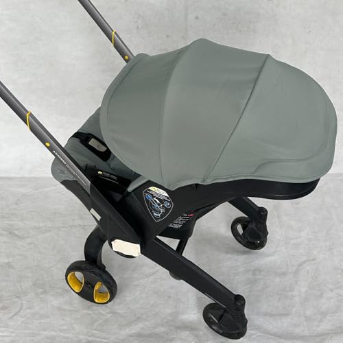 Image of Stroller Accessory Washing Kit Textile Set, Colorful Canopy & Water Resistance Soft Cushion Compatible with DOONA CAR SEAT Strollers (Desert Green)