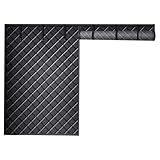 Schirm Für Den Winter, Thermisches Garagentor-isolierungsset, Mit Verstärktem, Garagentorvorhang für Den Winter Thermisch Isolierter Vorhang, Beschwertem Boden (Schwarz)