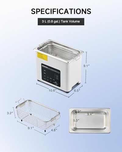 Creworks DUC-S003 3L Digital Ultrasonic Cleaner thumb #8
