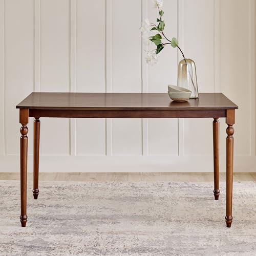 Image of Home Centre | Helios Franklin 6-Seater Dining Table | Solid Wood, for Dining Room | Walnut | 1 Year Warranty