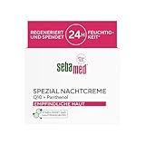Sebamed Spezial Nachtcreme 75 ml, Nachtpflege, Gesichtscreme mit Q10 und Panthenol, regenerierende Pflege für erhöhte Aufnahme der Haut am Abend, fördert die Regeneration der Haut, 24 h Feuchtigkeit