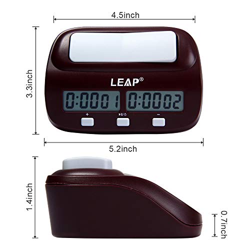 Relógio para Xadrez Leap Novo Digital Compacto Pq9907s