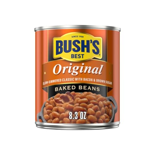 Image of Bush's Best Baked Beans for BBQ, Pantry Staple, Ready-to-Serve - Country Style, Original & Homestyle, 8.3 oz Each (Variety Pack)