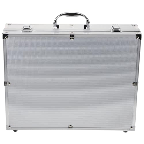 Hemoton Cordless Microphone Carrying Case Durable Hard Storage Organizer for Mics Accessories Portable Travel Box with Handle for Safe Transport