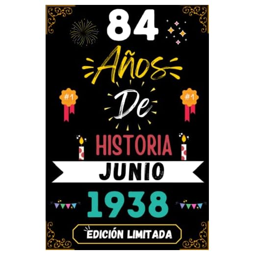 CUADERNO, 84 AÑOS DE HISTORIA JUNIO 1938 EDICIÓN LIMITADA: Regalo de 84 cumpleaños para mujeres y hombres, ideas de 84 cumpleaños... un cumpleaños... ... regalo de 84 cumpleaños para él/ella.