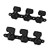 Classical Guitar Tuning Pegs, Metal Construction, Black, 2-Pack with Mounting Screws