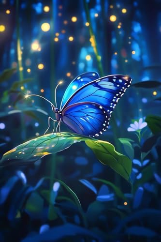 Cadeau femme Diamond Painting papillon et ciel étoilé pour anniversaire