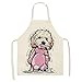 BVFR Grembiule Da Cucina Con Stampa Di Cani Senza Maniche Alla Moda Grembiule Da Cucina In Poliestere Grembiule Resistente Alle Macchie Per La Casa Grembiule Per La Pulizia Della Casa Utensili Da C