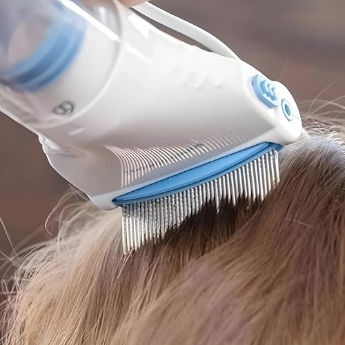 Image of V COMB 240V Electrical Head Lice Comb - Chemical-Free Lice Capture Solution - Kills and Removes Lice - Treatment Vacuum Machine for Head V Comb (1 V Comb)